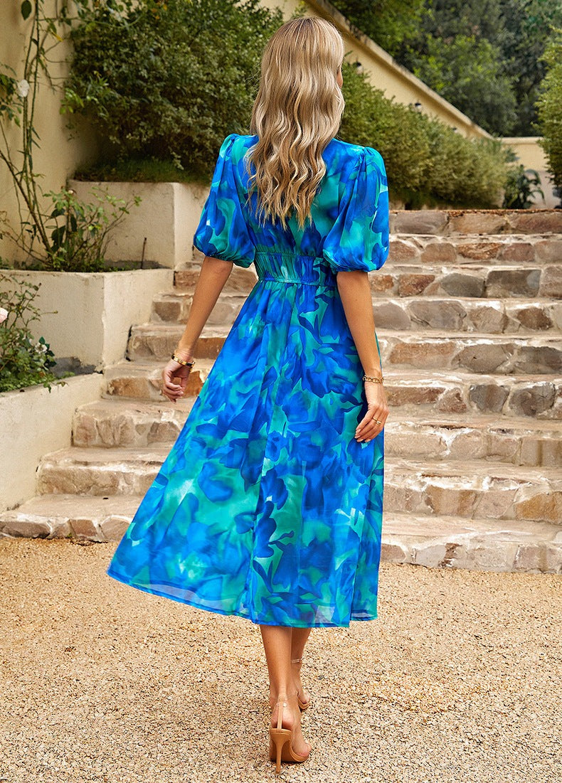 Ivyshape | Women's Long Midi Dress Floral