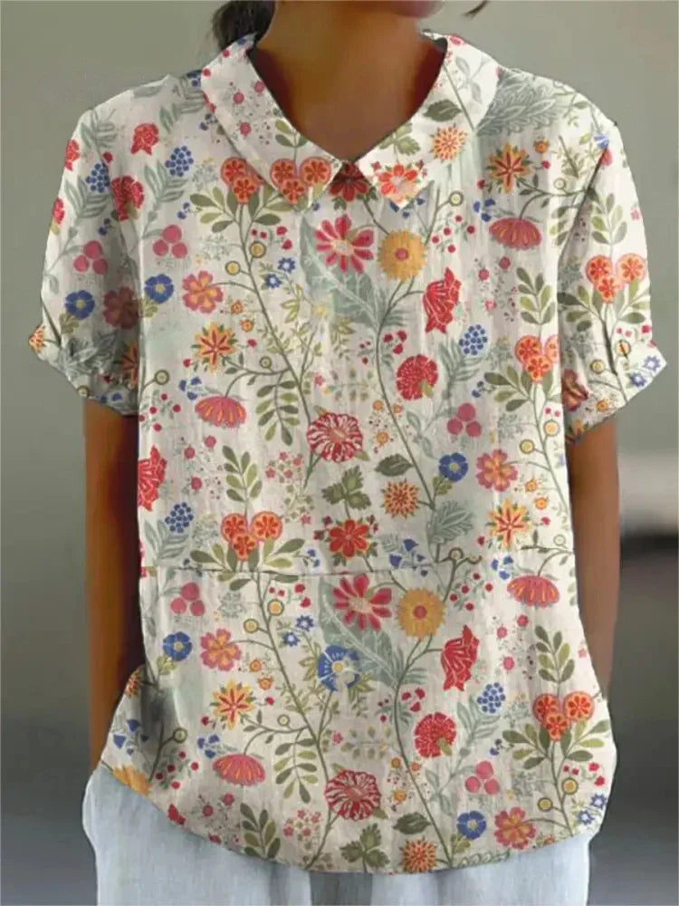 Ivyshape | Women's Floral Shirt Comfy