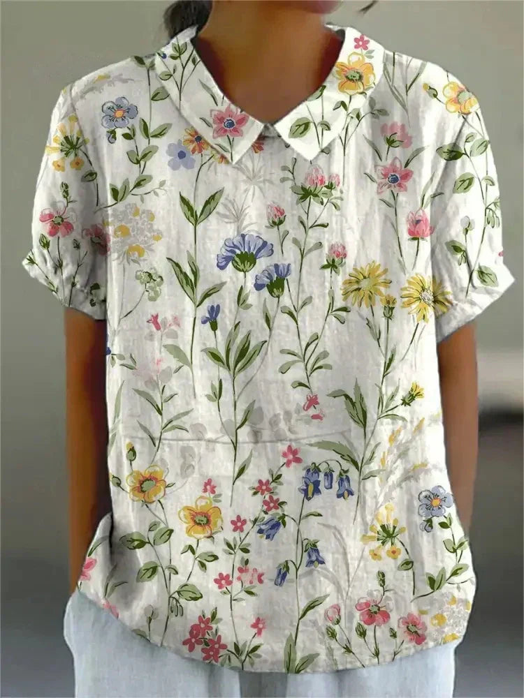 Ivyshape | Women's Floral Shirt Comfy