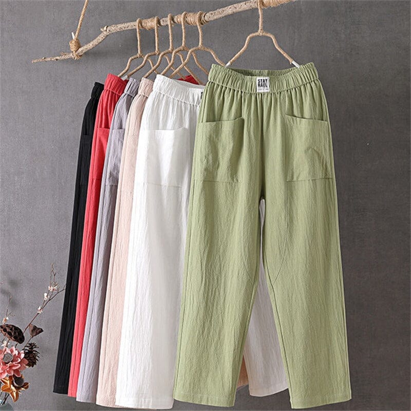 Linen Blend Trousers