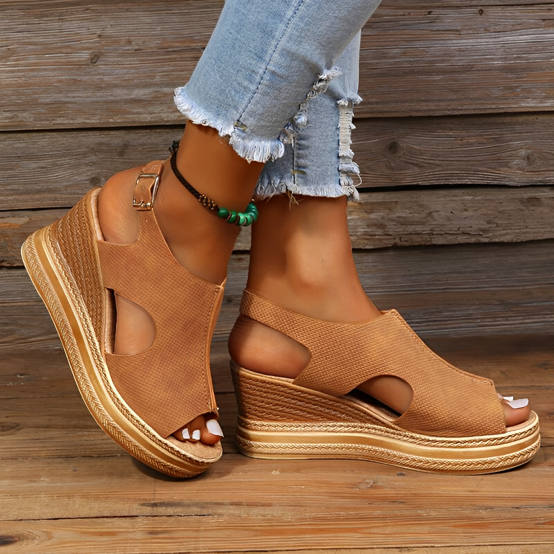 Ivyshape | Women's Platform Wedge Sandals