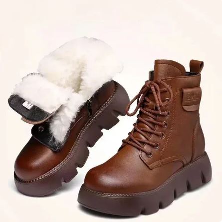 Ivyshape | Padded Boots With Thick Soles