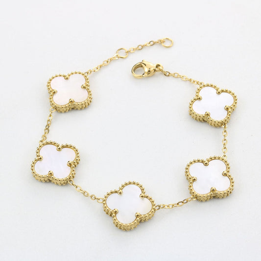 Ivyshape | White Clover Bracelet