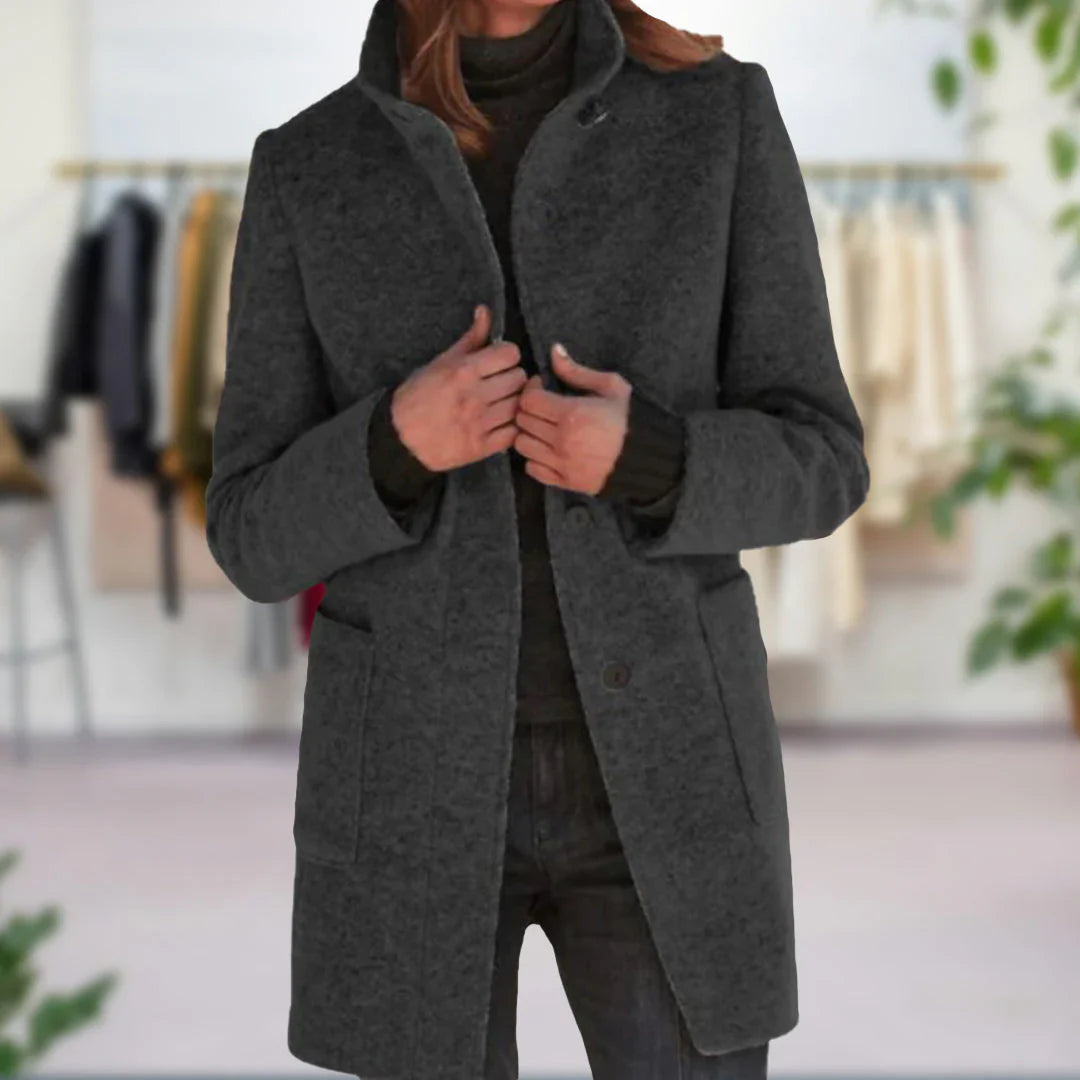 Ivyshape | Wool Blend Coat