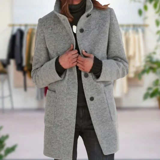 Ivyshape | Wool Blend Coat