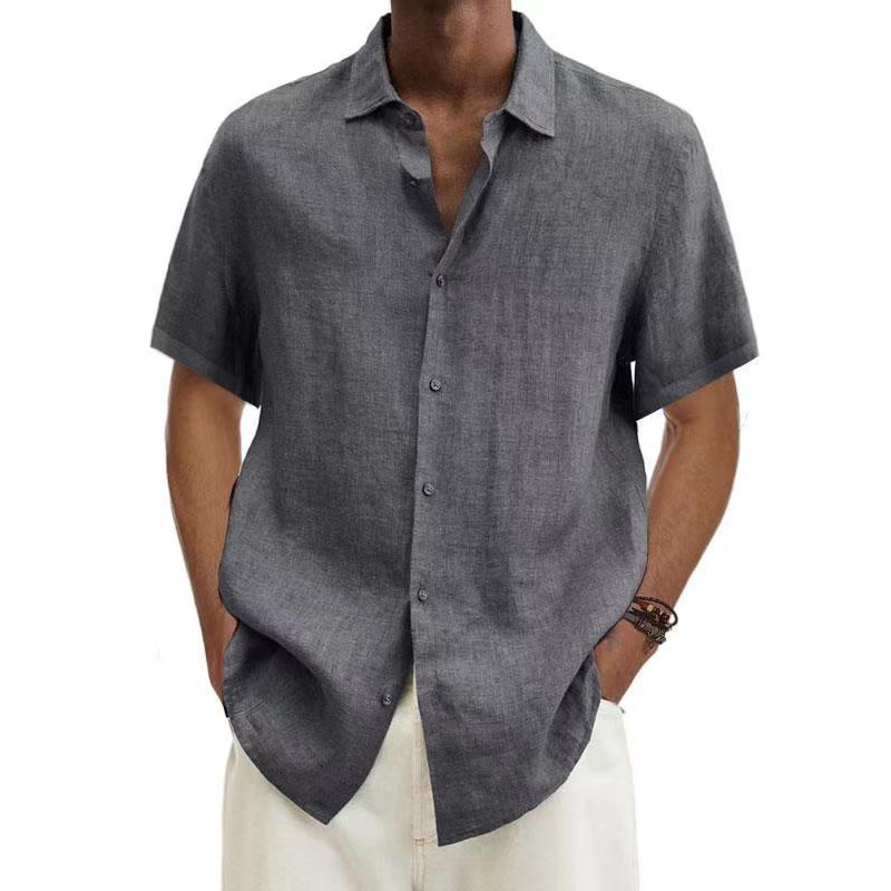 Ivyshape | Lightweight linen shirt for men in summer style