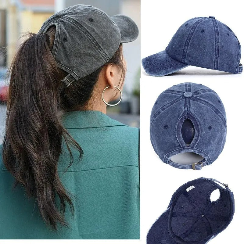Ivyshape | Ponytail Baseball Cap With Breathable Comfort and UV Protection