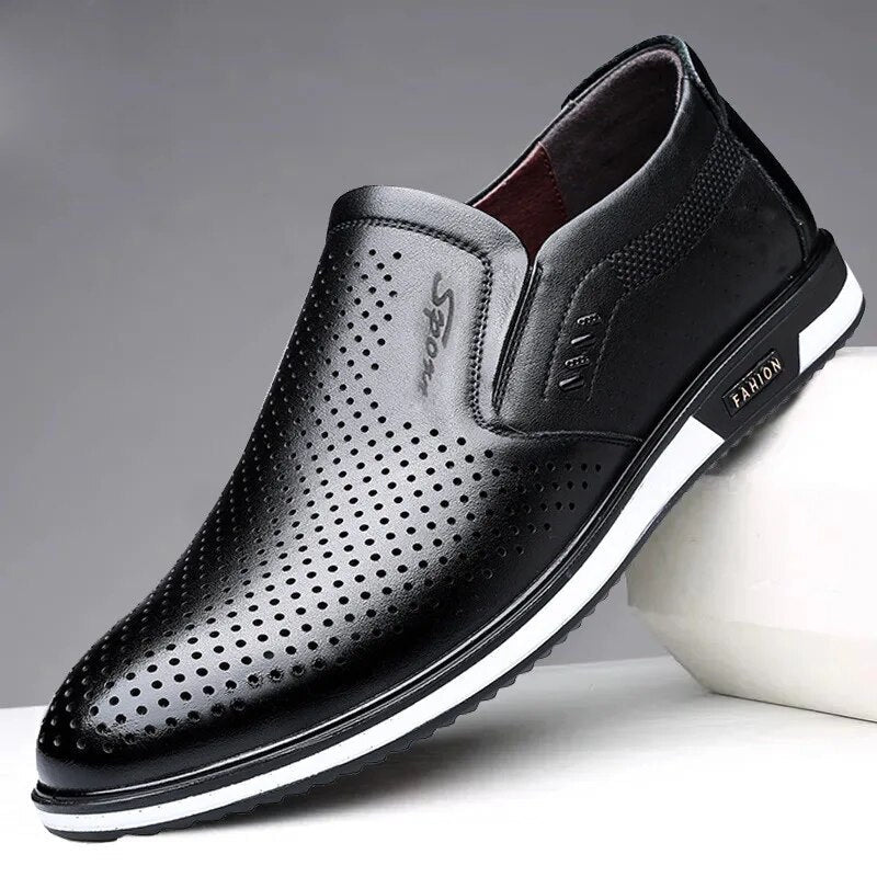 Ivyshape | Men's Summer Loafer Black