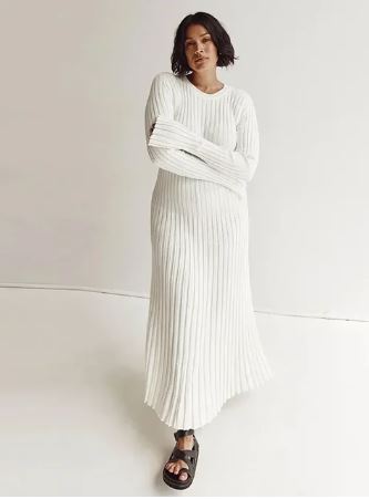 Ivyshape | Women's Long Sleeve Knit Dress