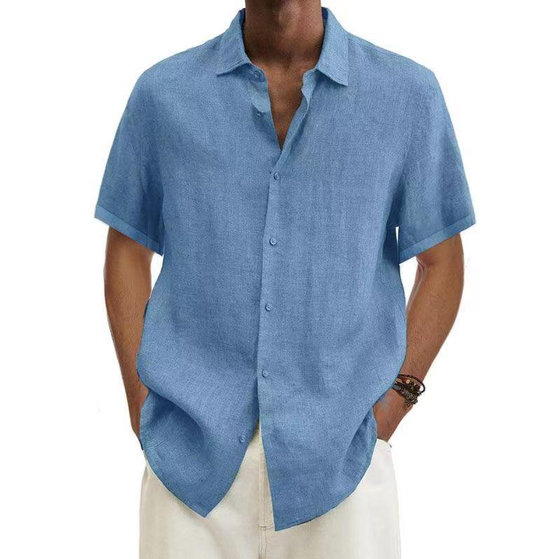Ivyshape | Lightweight linen shirt for men in summer style