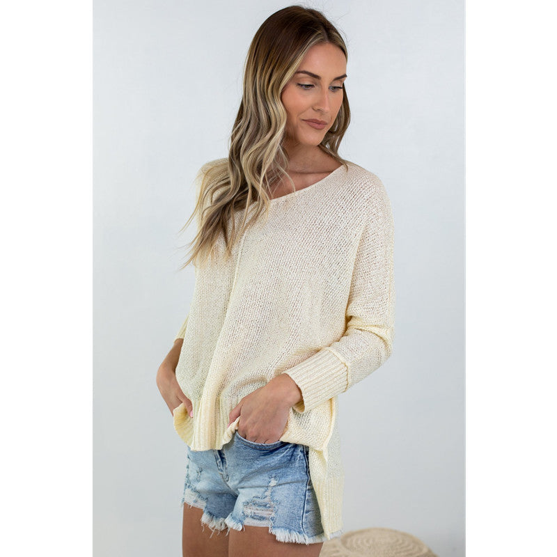 Ivyshape | V-Neck Long Sweater