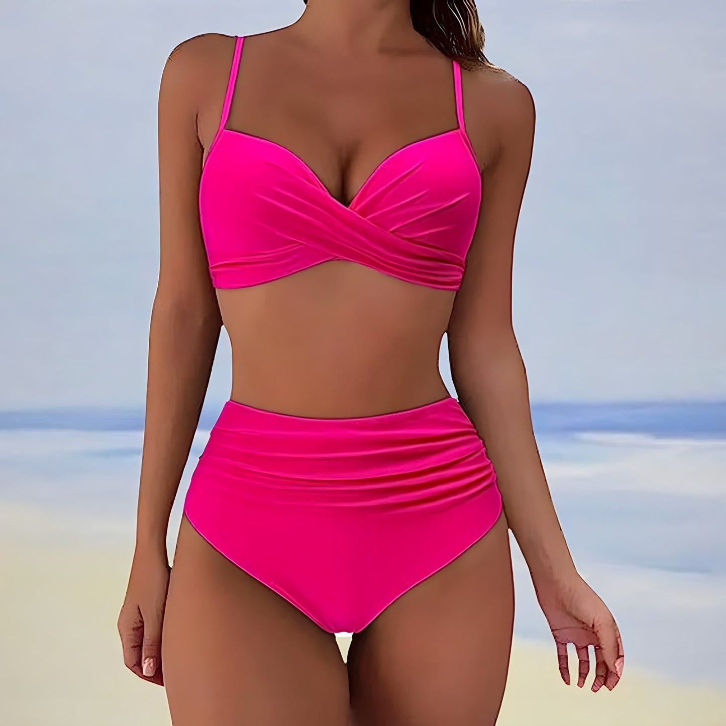 Ivyshape | Women's Chic Two-Piece Bikini Set Summer