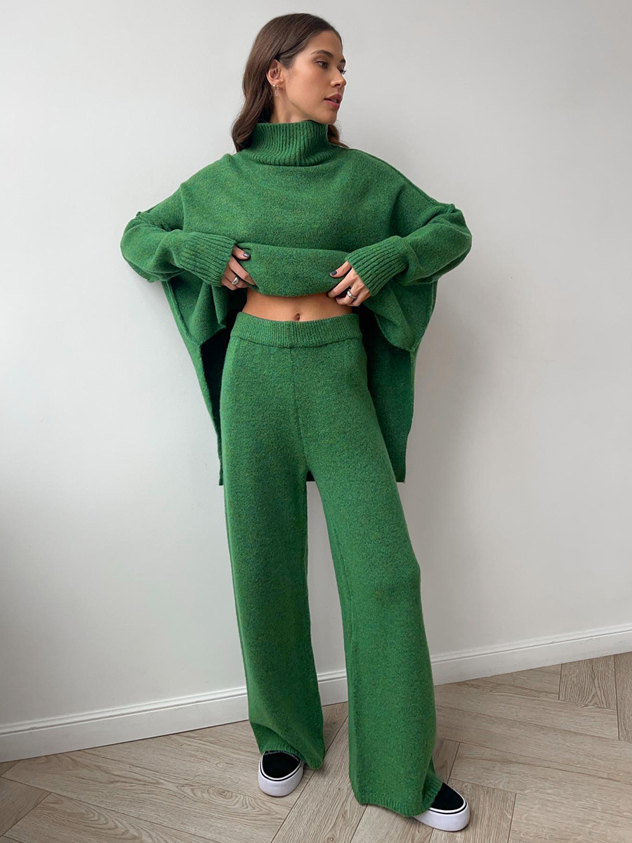 Ivyshape | 2 Piece Set With High Neck Pants