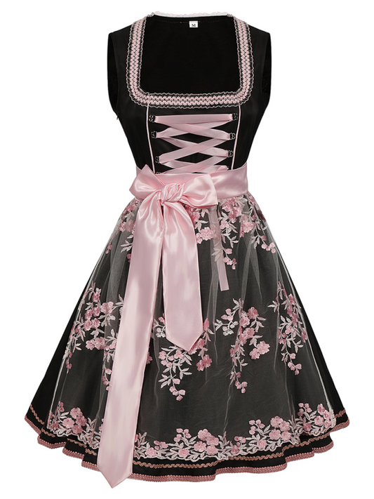 Dirndl with floral pattern for Oktoberfest