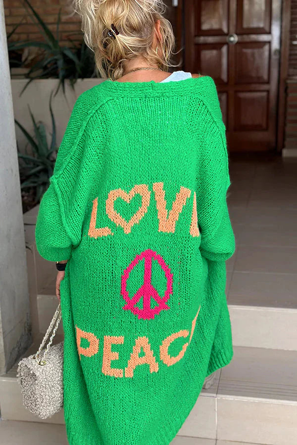 Ivyshape | Peace Stylish Cardigan