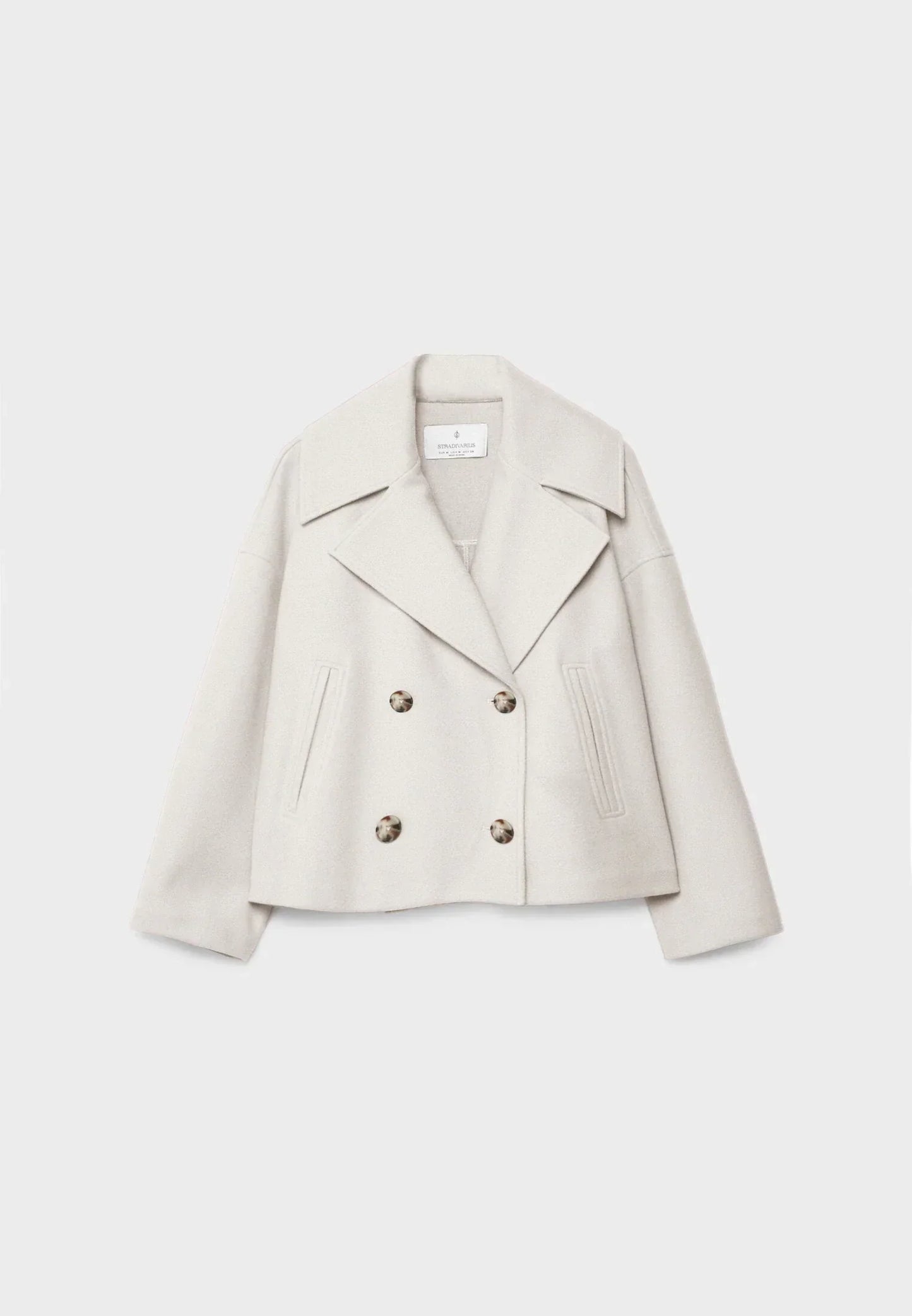 Ivyshape | Short Double-Breasted Coat