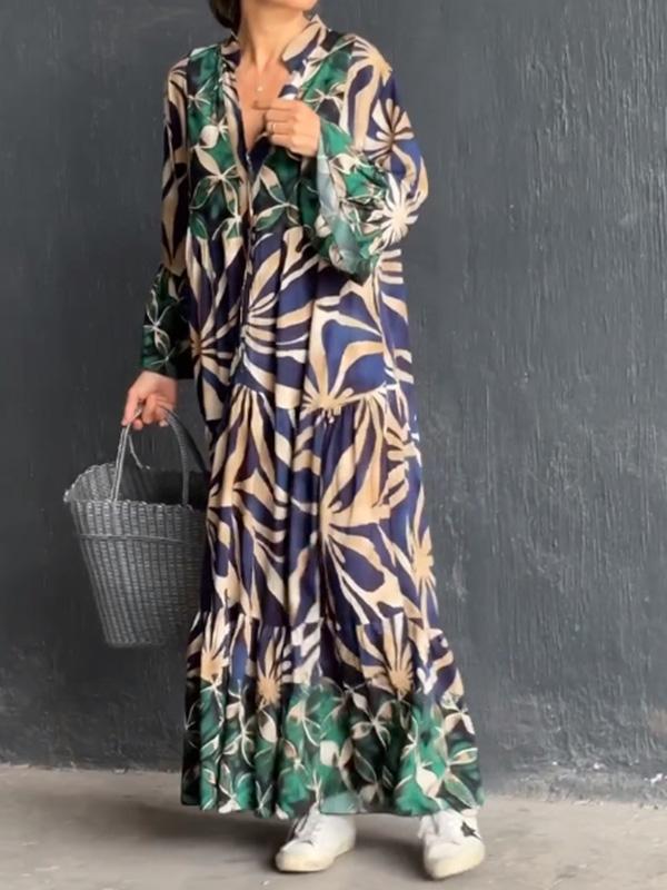 Women's casual resort long dress