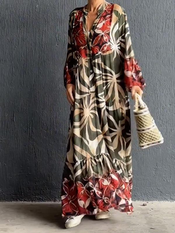 Women's casual resort long dress