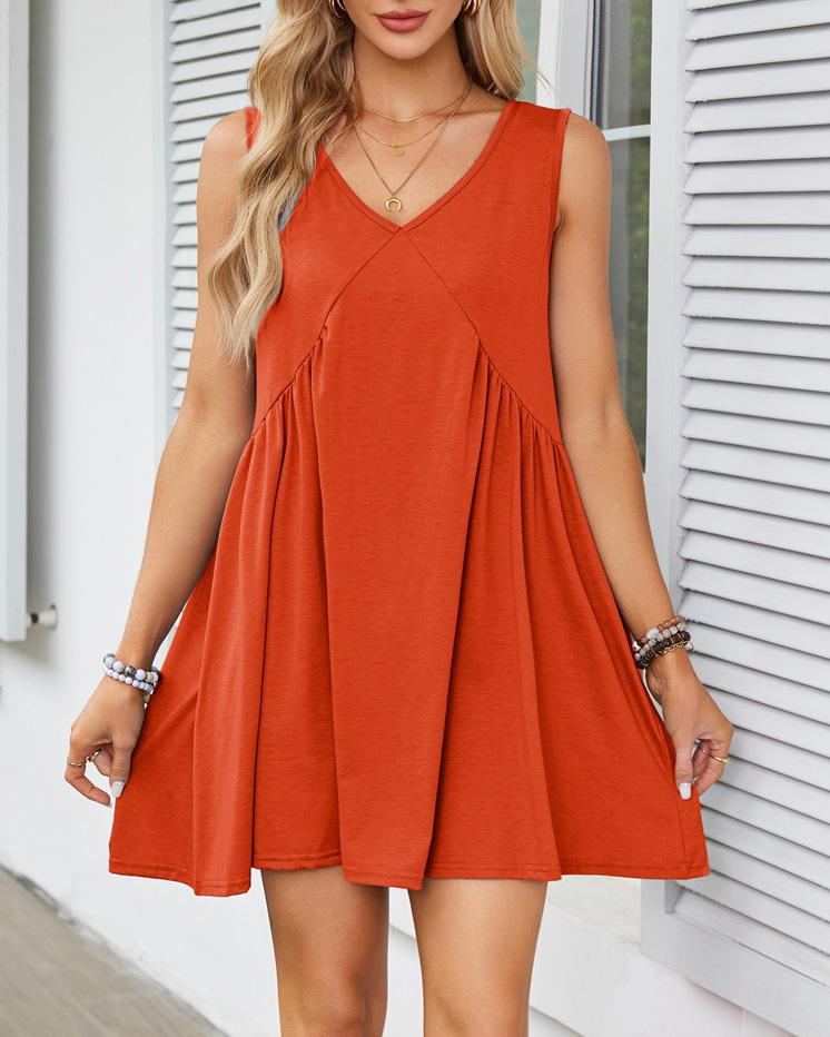 Summer Elegant Pocket Mini Dress | Ideal for Summer