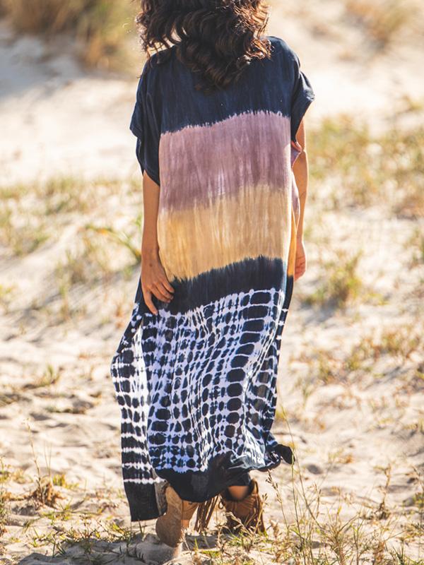 Casual Resort Tie Dye Long Dress