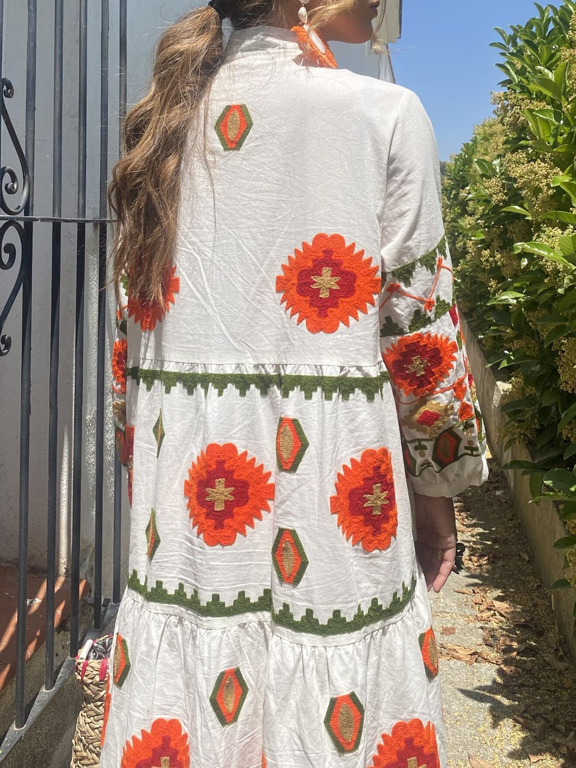 Women's Resort Ethnic Print Long Sleeve Dress