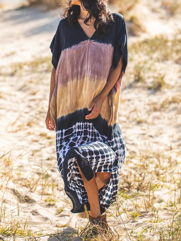 Casual Resort Tie Dye Long Dress