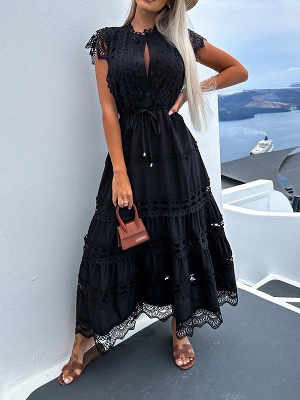 Casual Lace Hollow Dress