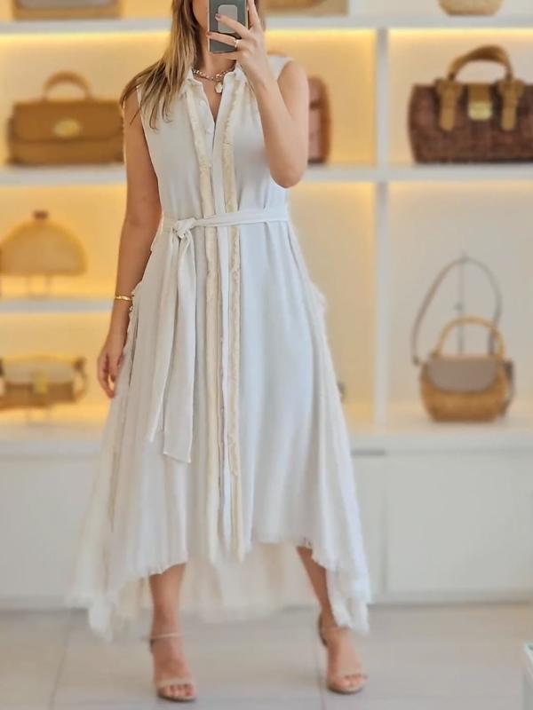 Casual Design V-neck Dress