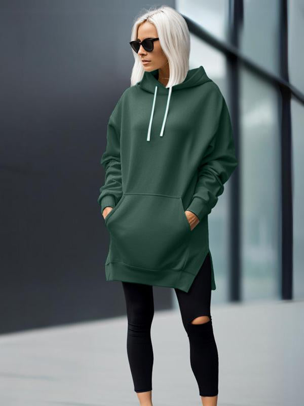 oversized hooded dress