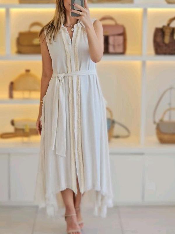 Casual Design V-neck Dress