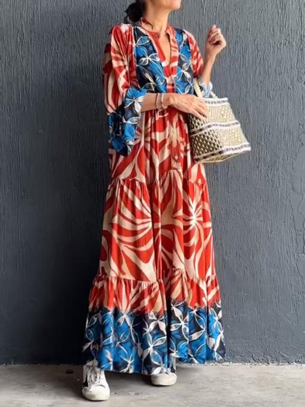 Women's casual resort long dress