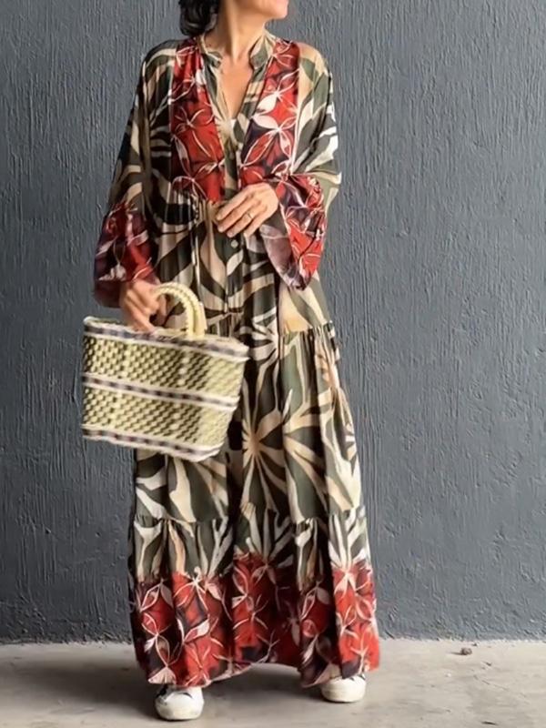 Women's casual resort long dress