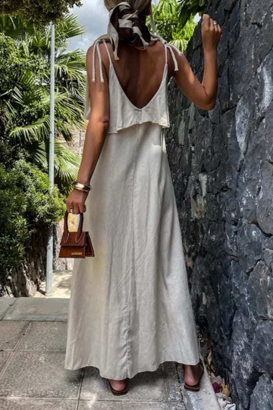 tie loose dress