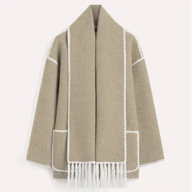 Ivyshape | Winter Coats with Scarf for Women