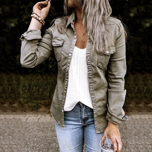 Ivyshape | Fashionable Denim Jacket Women Denim Outfit for Every Occasion