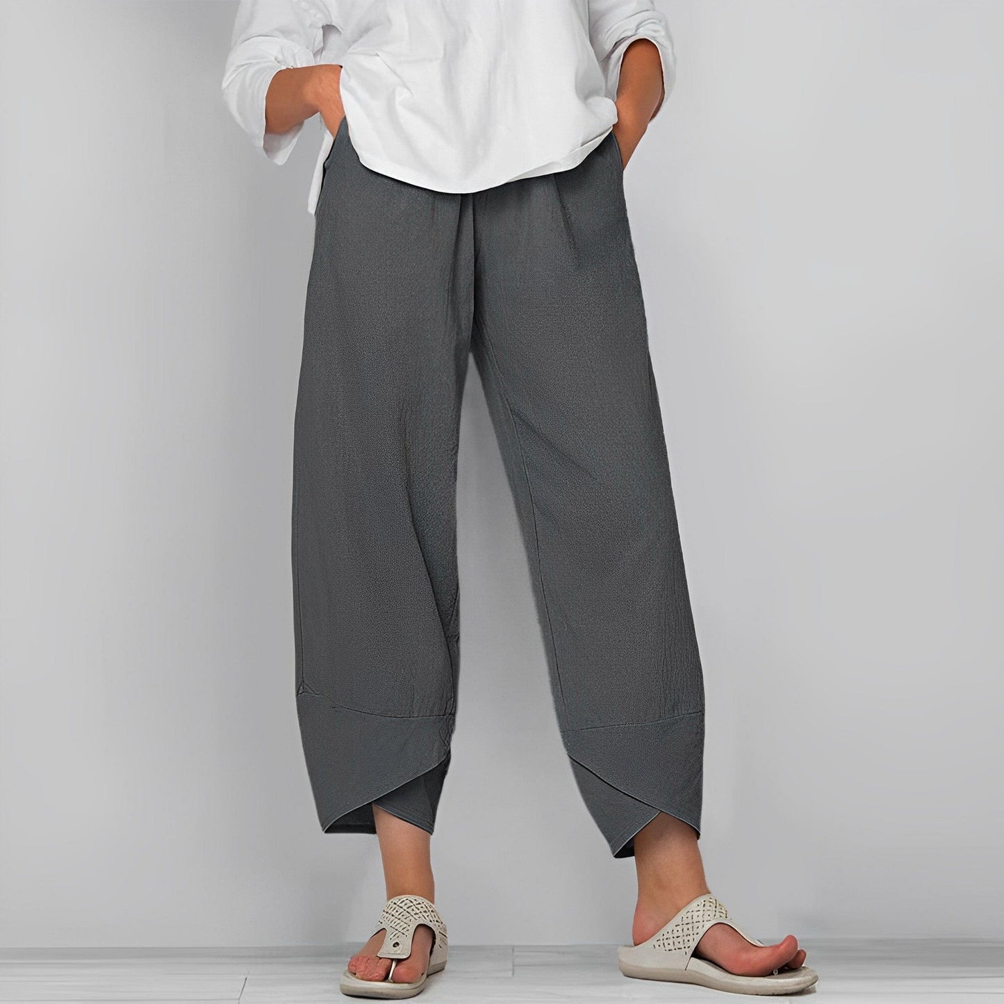 Ivyshape | Linen pants for women Judit