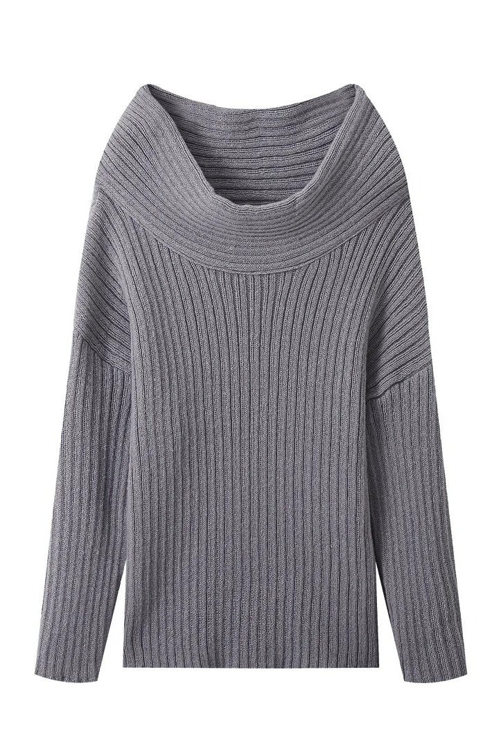 Ivyshape | Pullover with Asymmetric Style