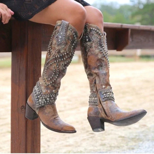 IvyShape | Cowboy boots with heels