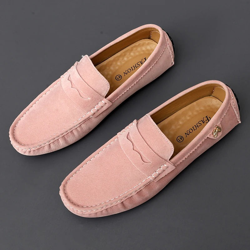 Ivyshape | Slip-resistant suede loafers