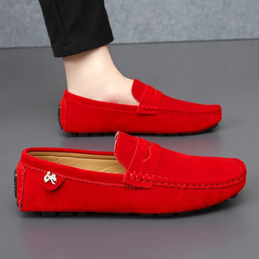 Ivyshape | Slip-resistant suede loafers