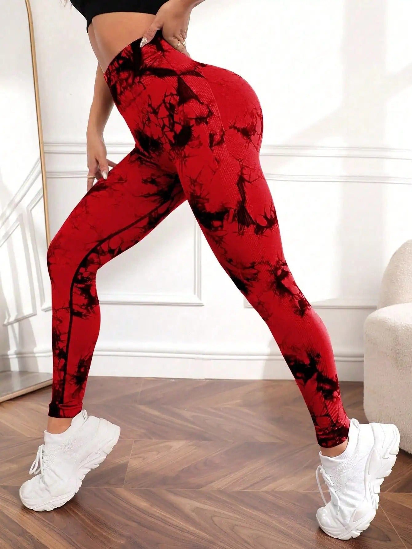 Ivyshape | Tie-Dye High Waist Leggings for Women