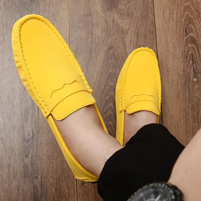 Ivyshape | Slip-resistant suede loafers