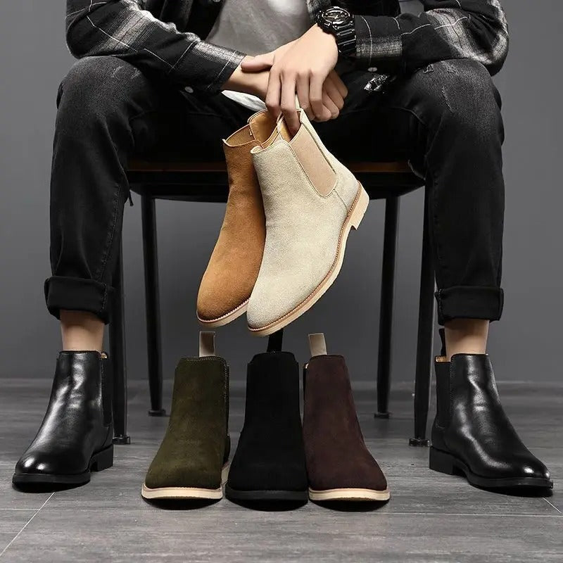 Ivyshape | Suede Chelsea Boots