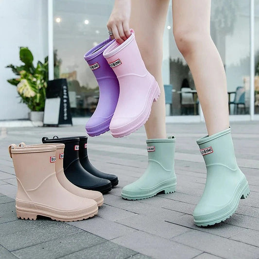 Fashionable rain boots for women