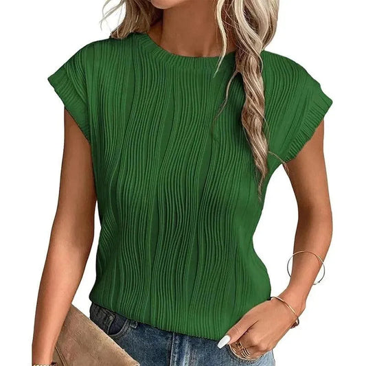 Ivyshape | Women's T-Shirt with Round Neck