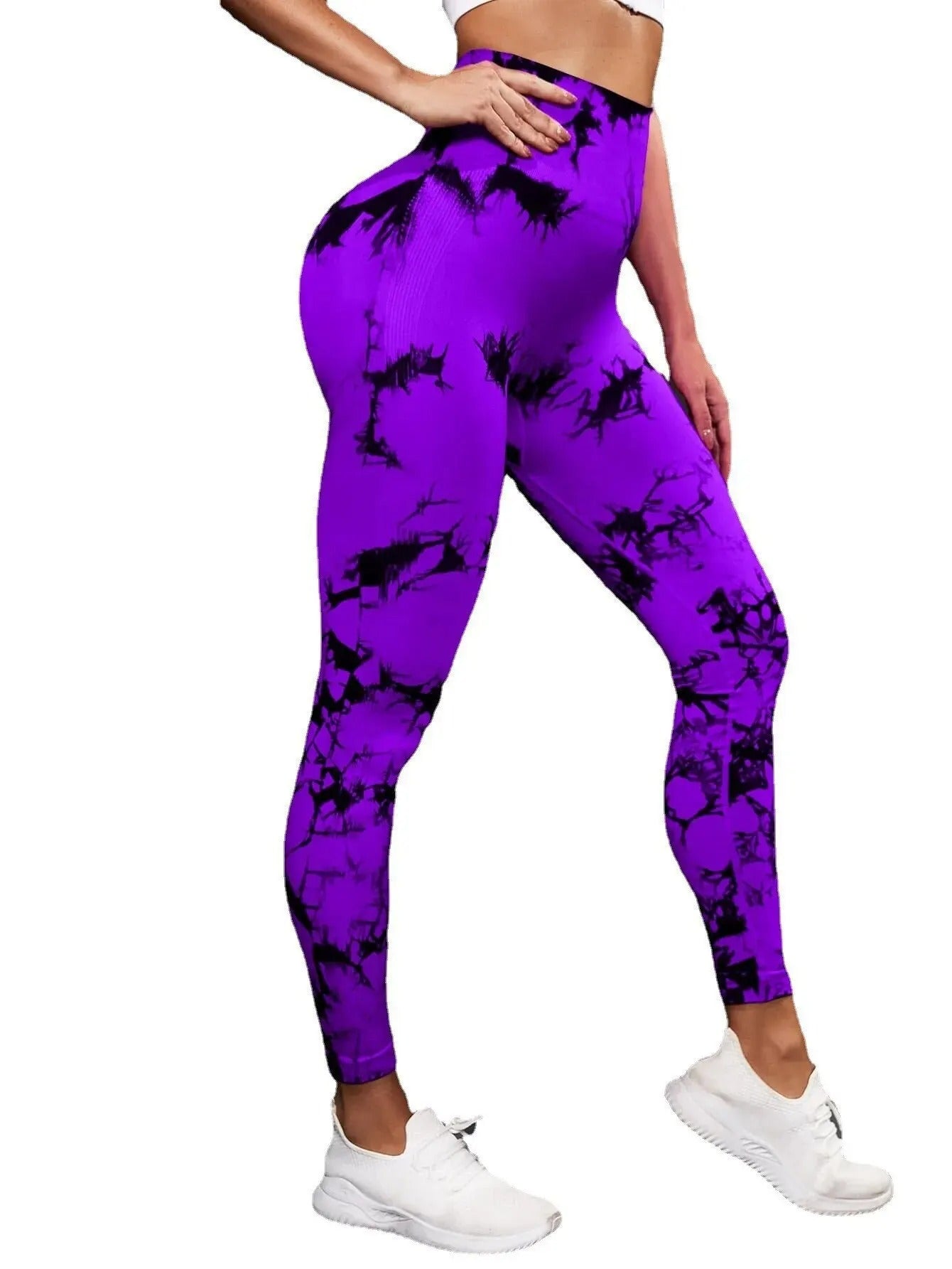 Ivyshape | Tie-Dye High Waist Leggings for Women