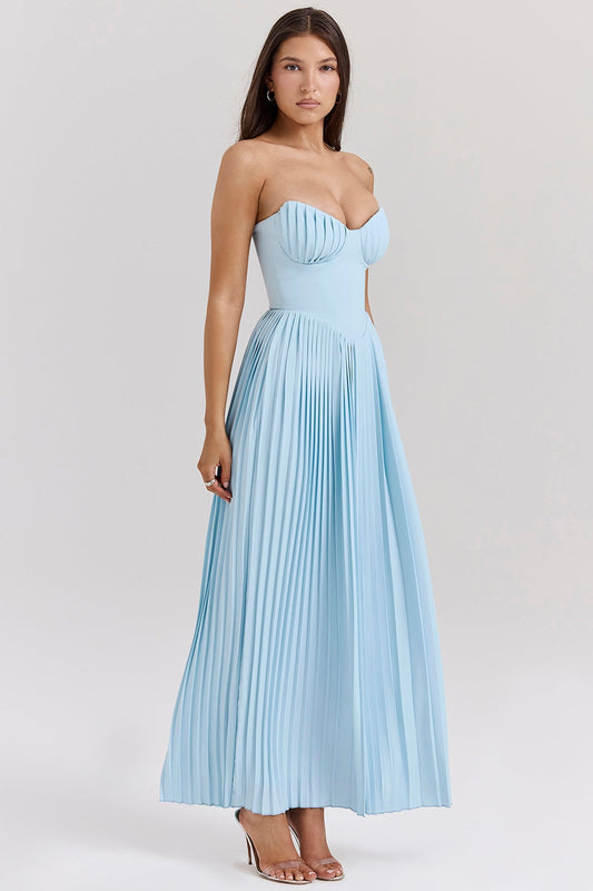 Ivyshape | Women's Long Dress with Corset