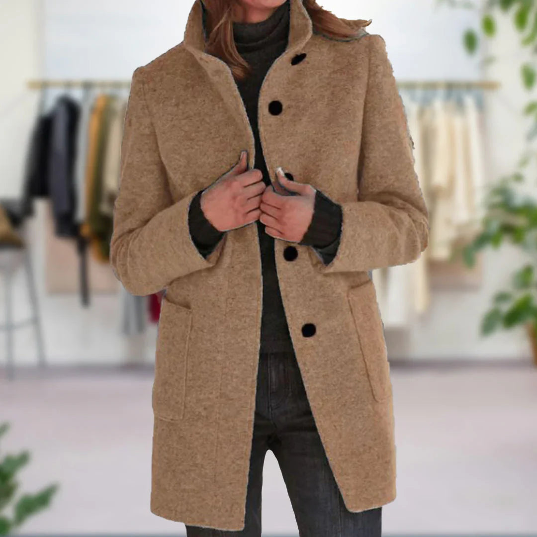 Ivyshape | Wool Blend Coat