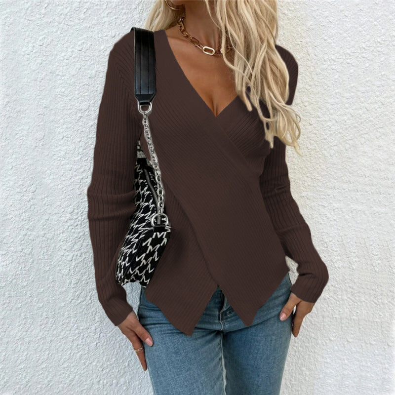 Ivyshape | Women's Casual Knitted Sweater Elegant Sweater