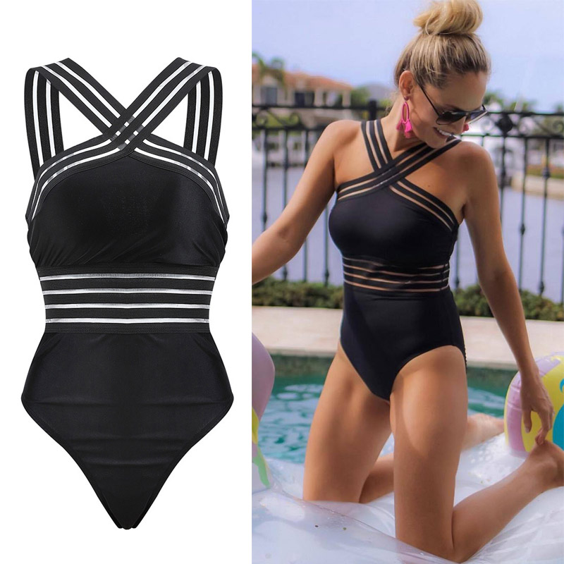 Ivyshape | Women's One-Piece Swimsuit Black